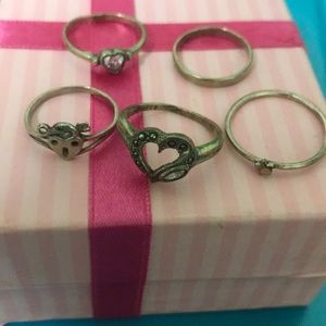 Sterling silver ring bundle